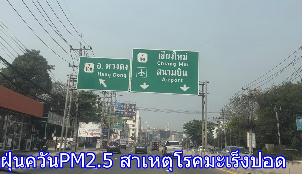 ฝุ่นควันPM2.5 สาเหตุโรคมะเร็งปอด