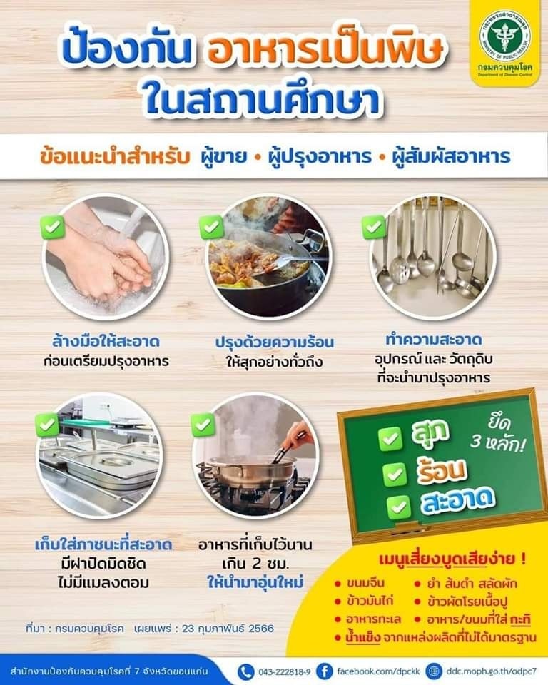 ข้อแนะนำสำหรับ ผู้ขาย ผู้ประกอบการ ผู้สัมผัสอาหาร